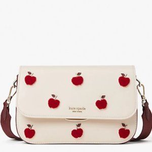 kate spade ny buddie apple toss medium shoulder bag